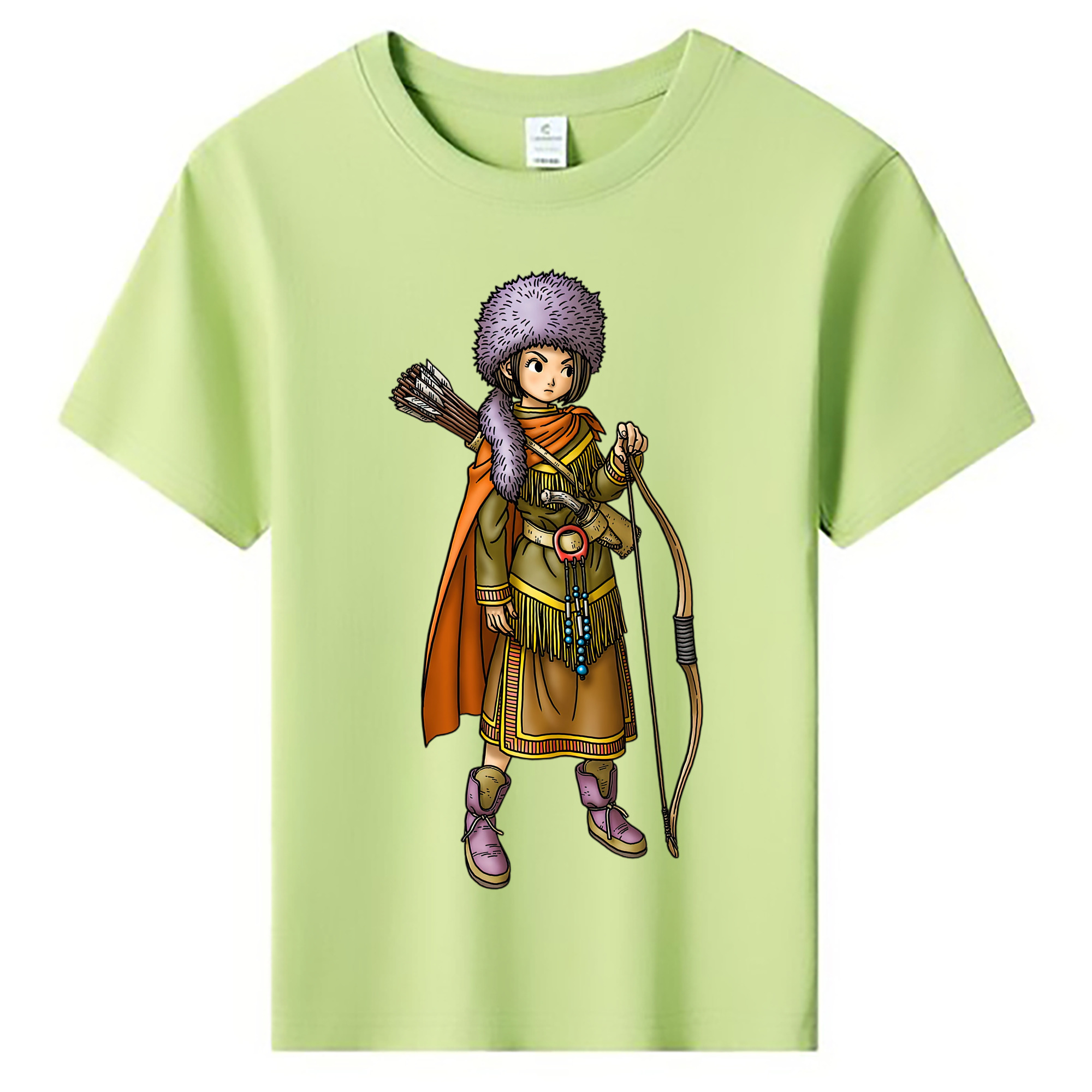 （画像用） ドラゴンクエスト Doragon Kuesuto Dragon Quest 綿100％キッズTシャツ（フロントプリント）